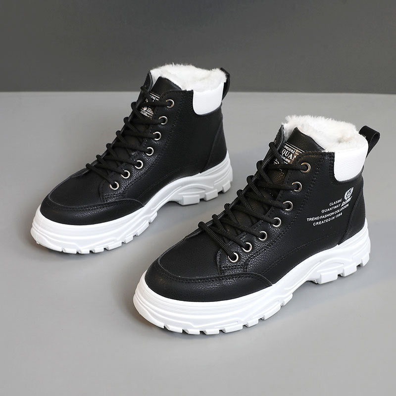 Casual Lace-Up Ankle Boots