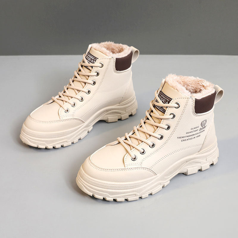 Casual Lace-Up Ankle Boots