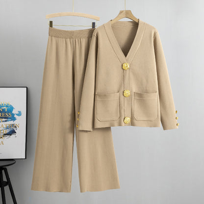 Elegant Knit Two-Piece Set