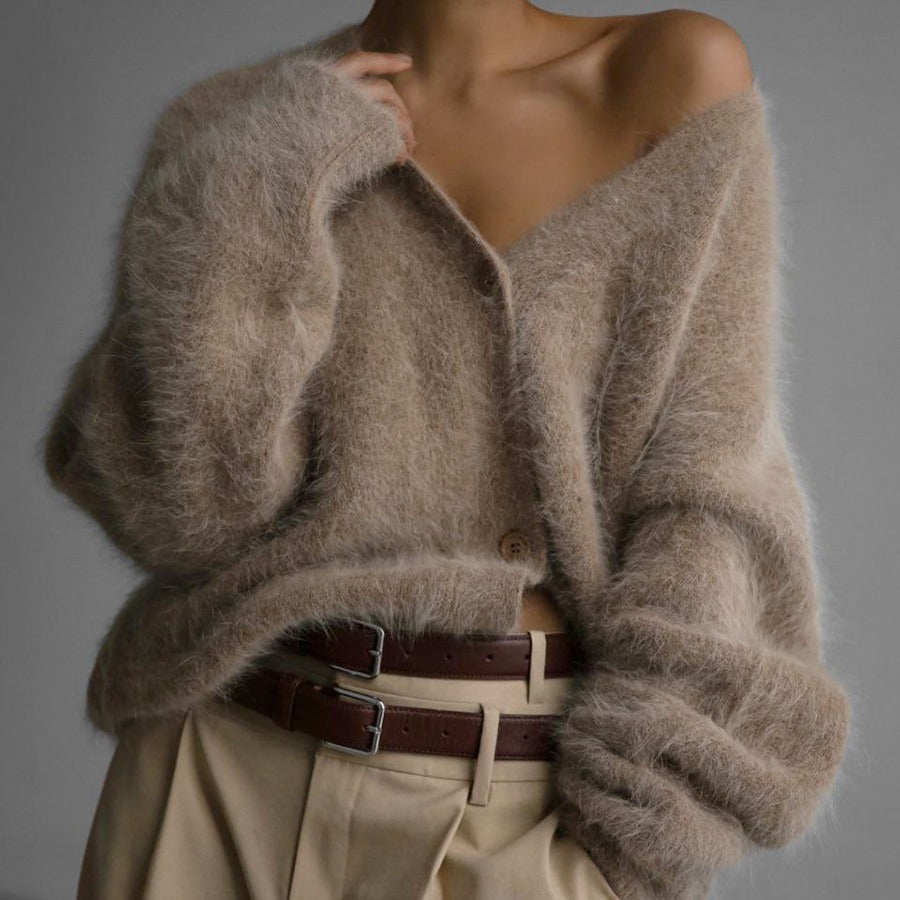 Soft V-Neck Cardigan