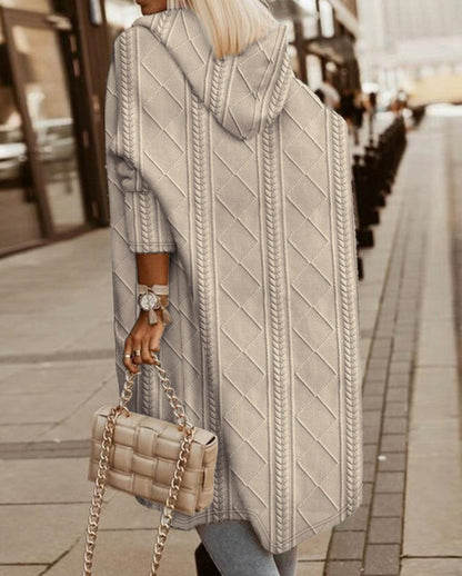 Hooded Knit Cardigan
