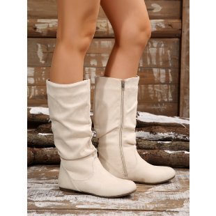 Chic Suede Mid-Calf Boots