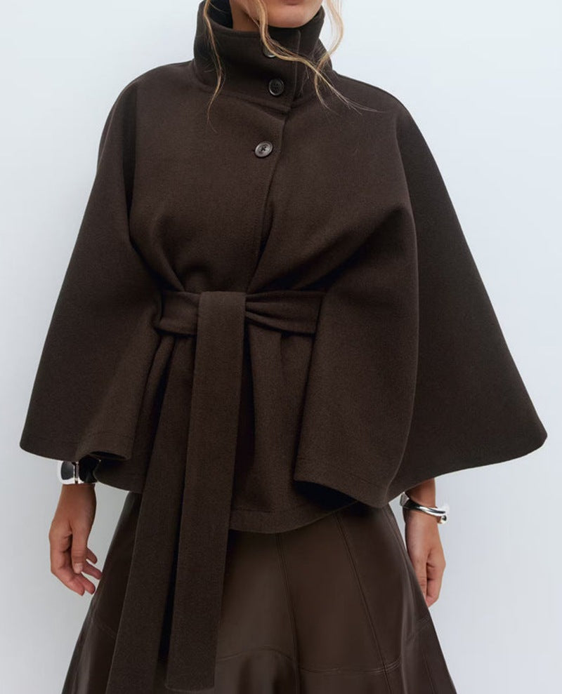 Belted Cape Jacket