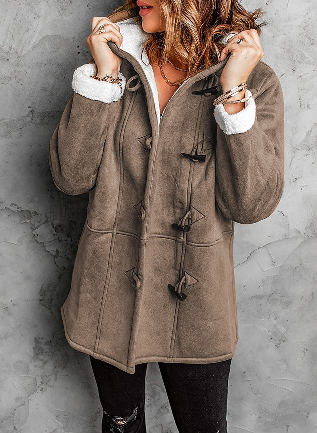 Cozy Toggle Hooded Winter Coat