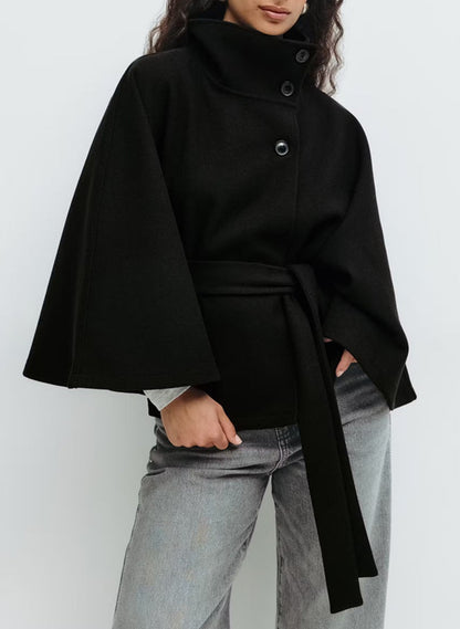 Belted Cape Jacket