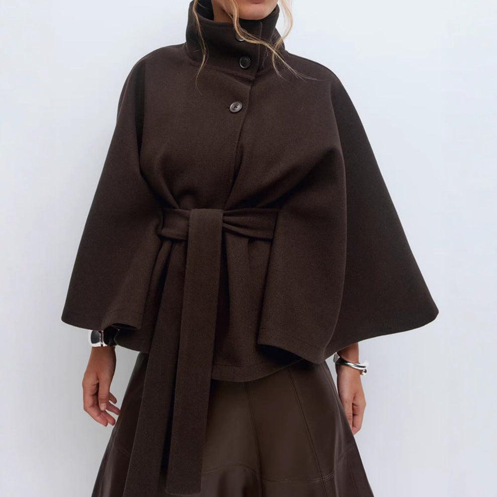 Belted Cape Jacket