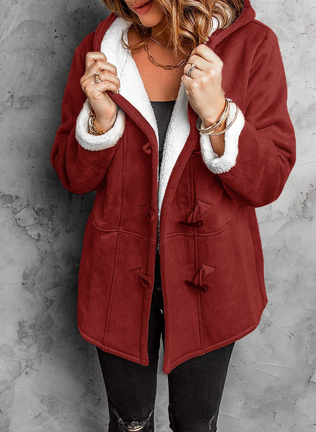 Cozy Toggle Hooded Winter Coat
