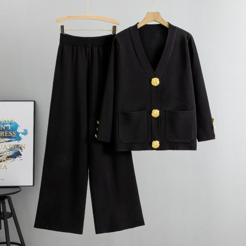 Elegant Knit Two-Piece Set