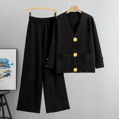 Elegant Knit Two-Piece Set