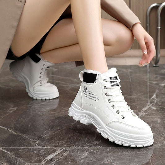 Casual Lace-Up Ankle Boots