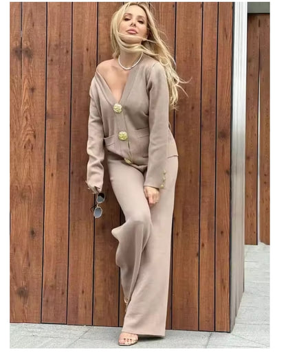 Elegant Knit Two-Piece Set