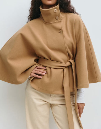 Belted Cape Jacket