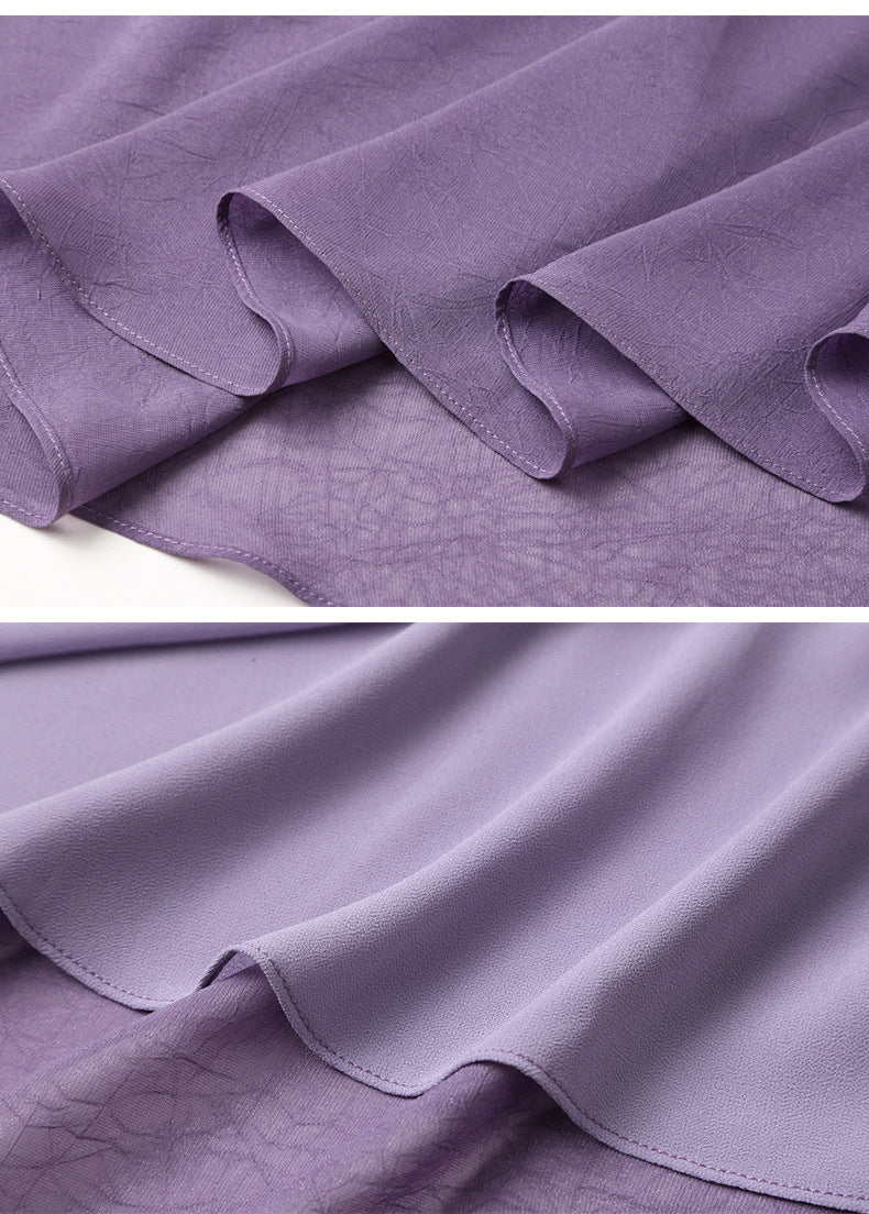 Flowy Purple Midi Dress – Elegant & Feminine