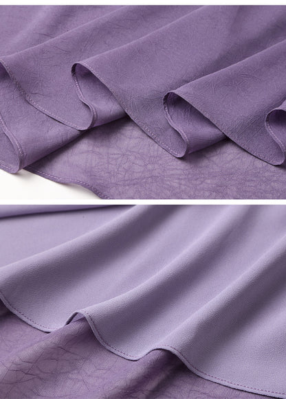 Flowy Purple Midi Dress – Elegant & Feminine