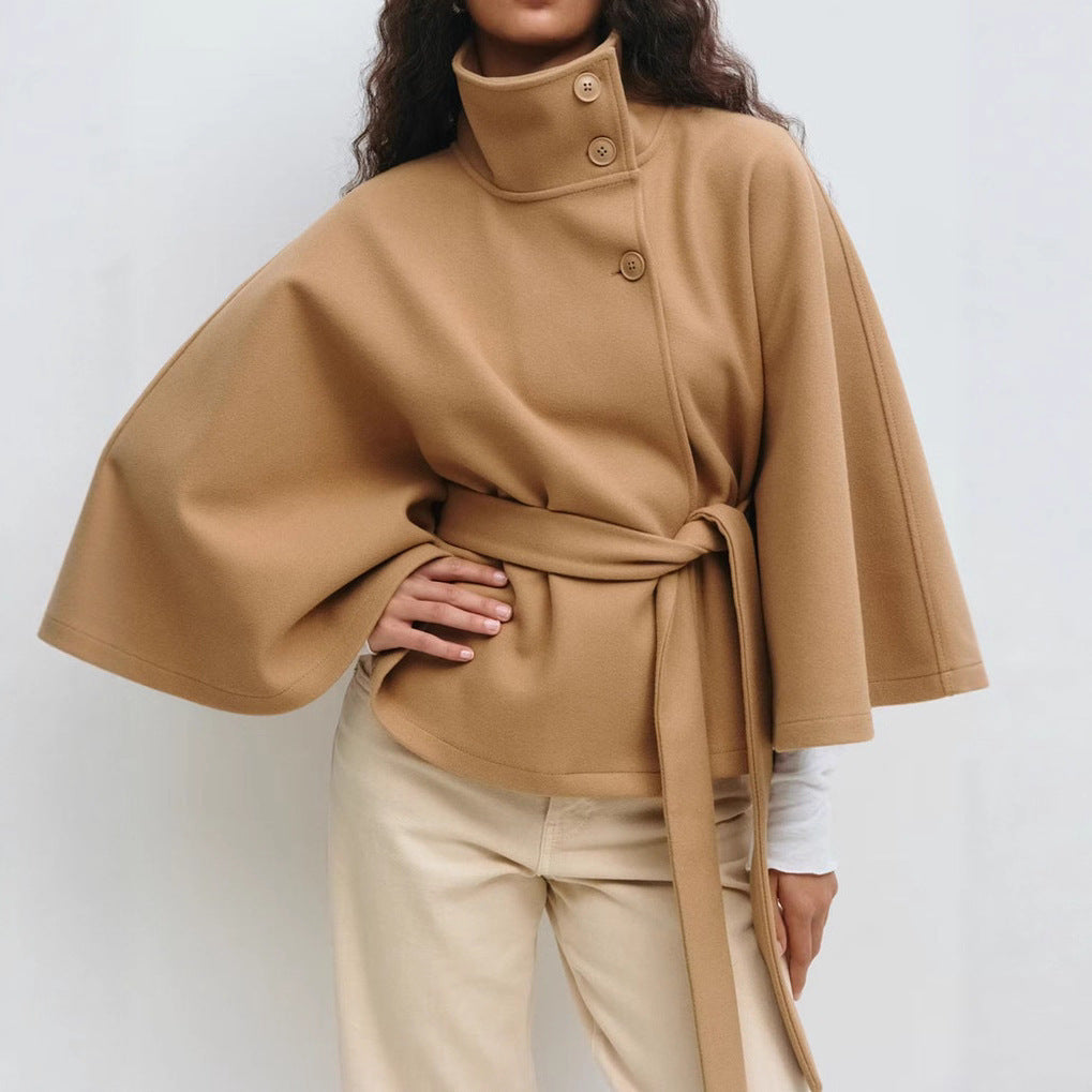 Belted Cape Jacket