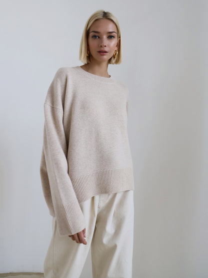 Oversized Knit Poncho Sweater