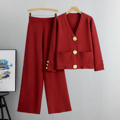 Elegant Knit Two-Piece Set