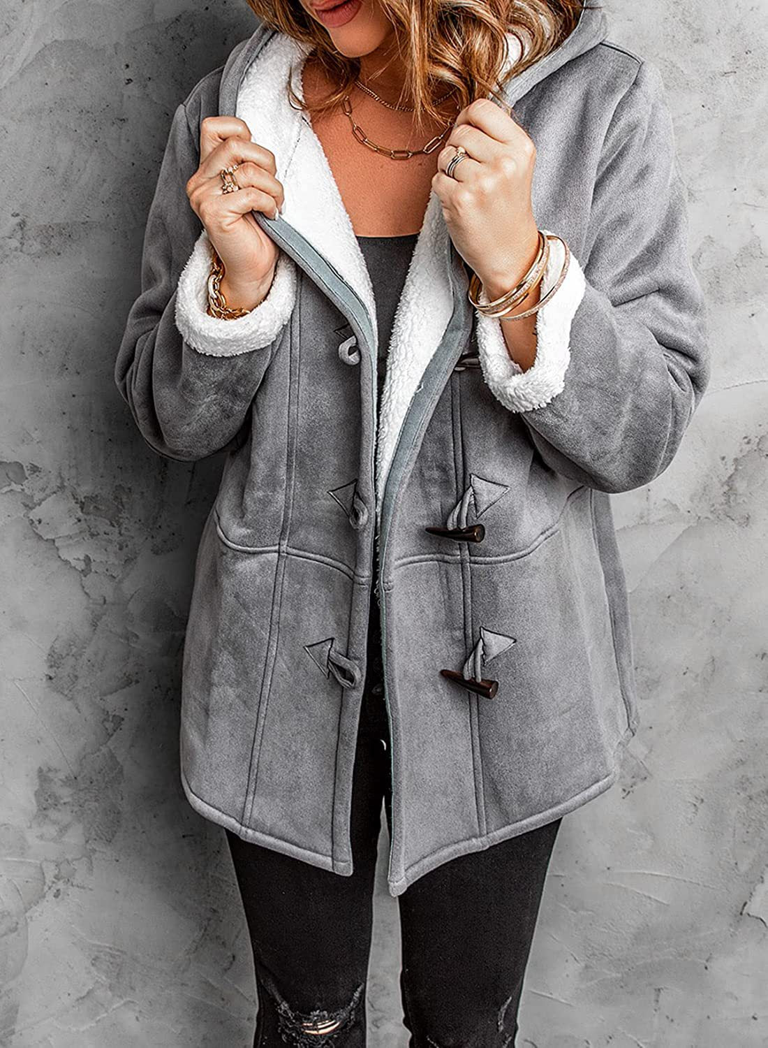 Cozy Toggle Hooded Winter Coat